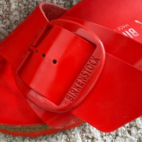 Birkenstock Madrid Big Buckle sandals High Shine Tomato Women’s size 8. EU39. - Picture 10 of 14